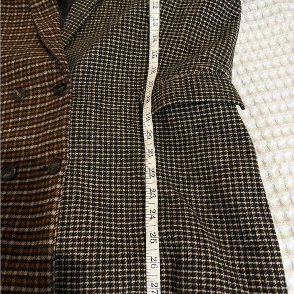 RAILS Blazer Womens Brown Plaid Houndstooth Wool Blend Cody Jacket Size XL - Picture 8 of 11